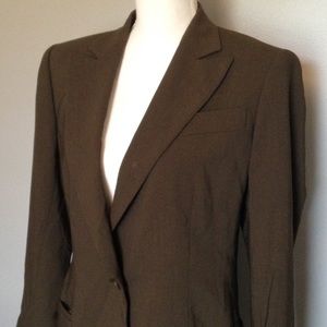 Giorgio Armani Olive Green Blazer Size 8